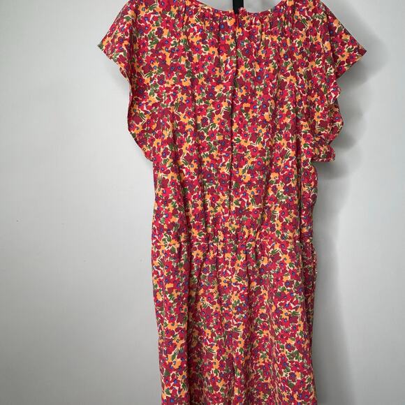 London Times Floral Romper!-size 16 women‎ one piece flutter sleeve light summer - Picture 6 of 6
